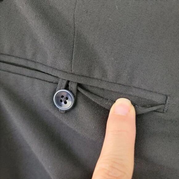 GAP True Straight Stretch Pants Black Women Size 6A Mid Rise Work Career Classic - Picture 7 of 11